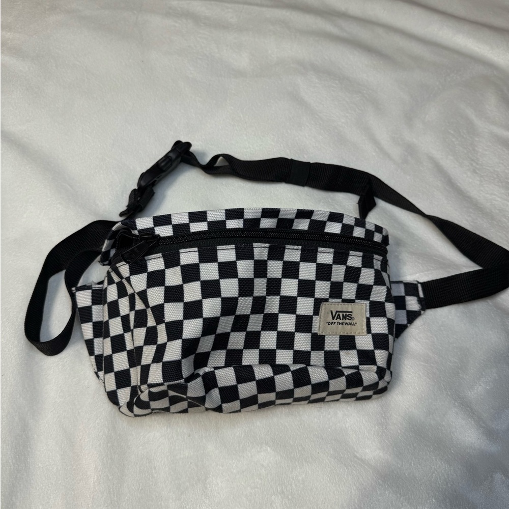 Vans Black and White Checkered Waist Bag